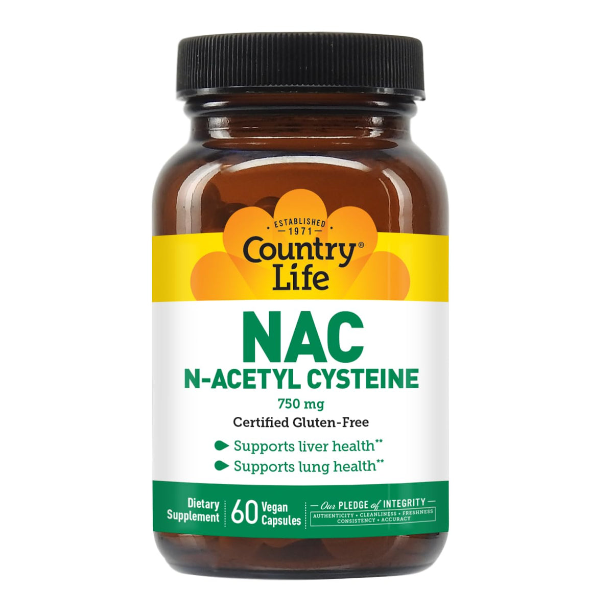 Country Life N-Acetyl CYSTEINE 750MG