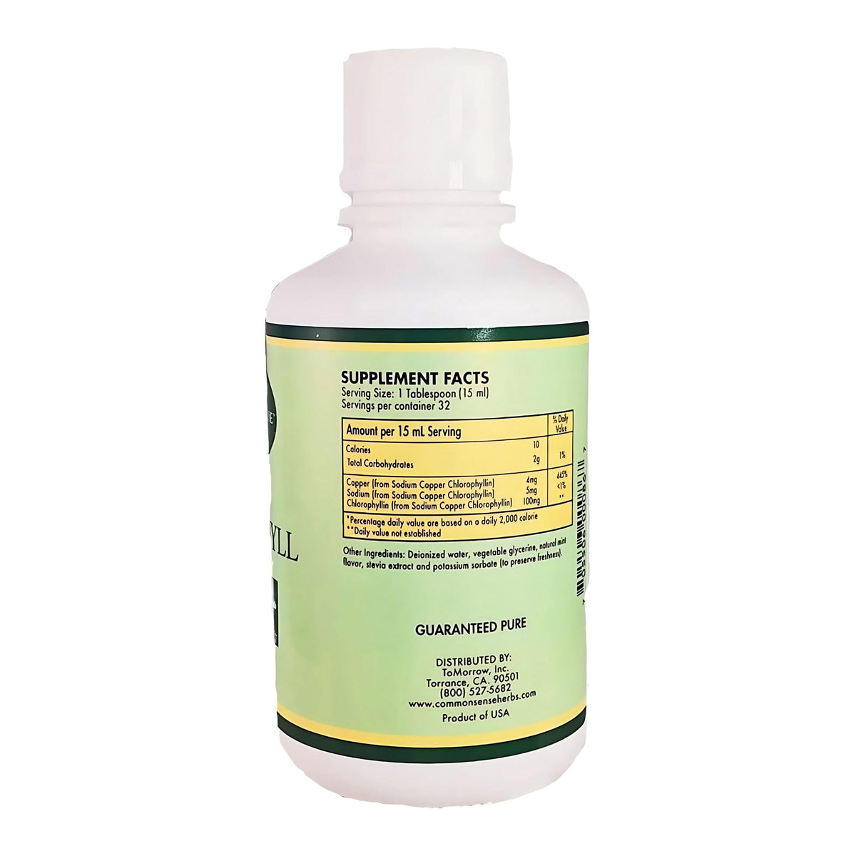 Common Sense Herbal Products Liquid Chlorophyll Immune Health - 16oz - image 3