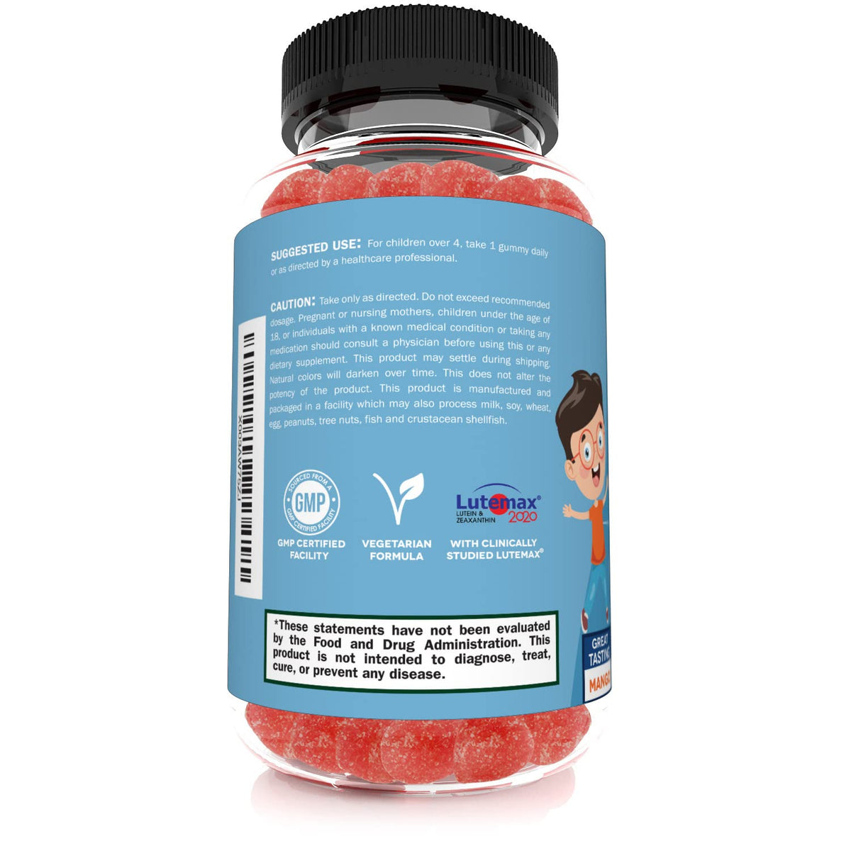 Sunergetic Premium Eye Support Gummies - Lutein with Zeaxanthin