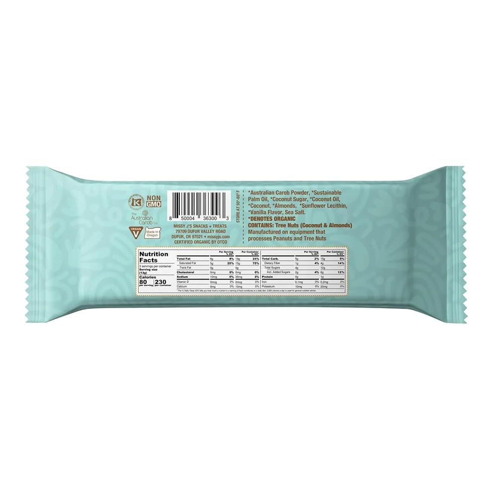 Missy J's Carob Coconut Almond Truffley Treats 1.38 Oz 3 Pack - image 2