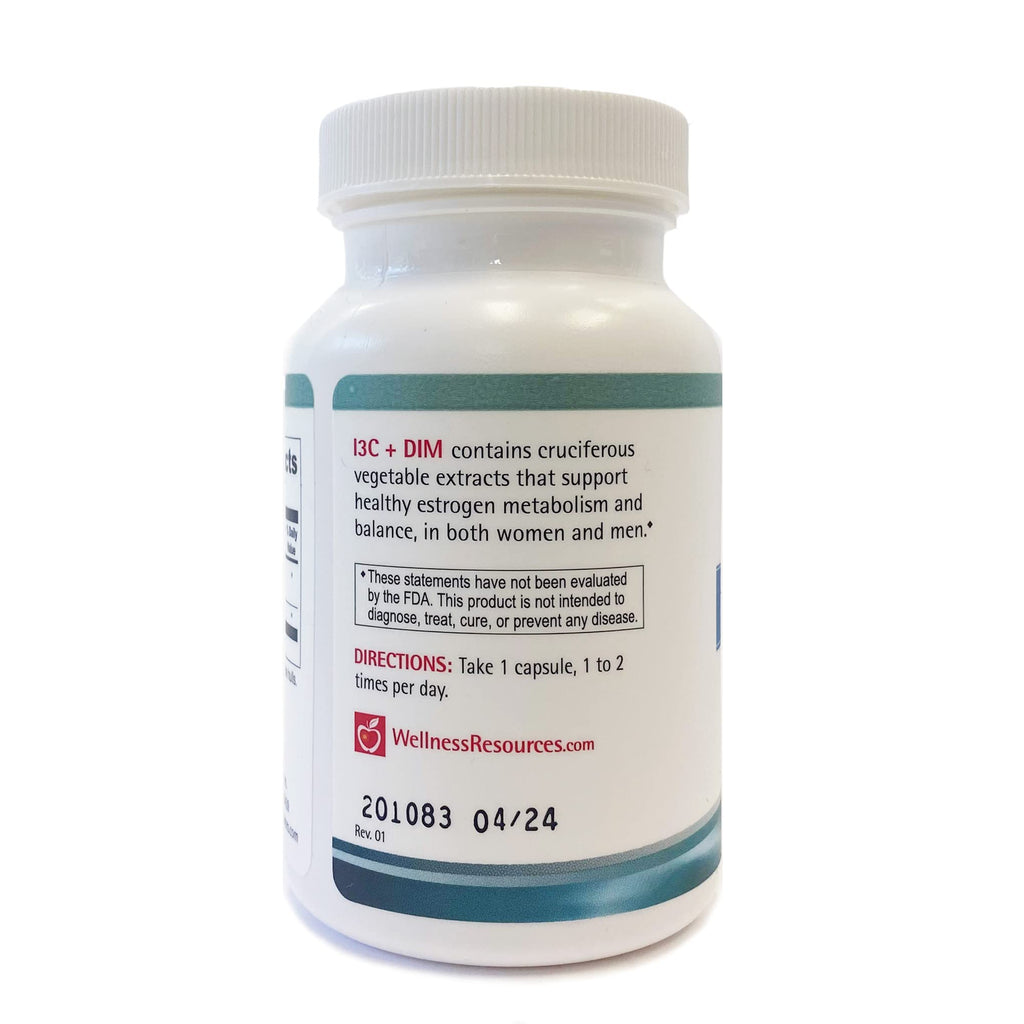 Wellness Resources I3C + DIM Capsules for Estrogen Metabolism - 60 Capsules - image 9