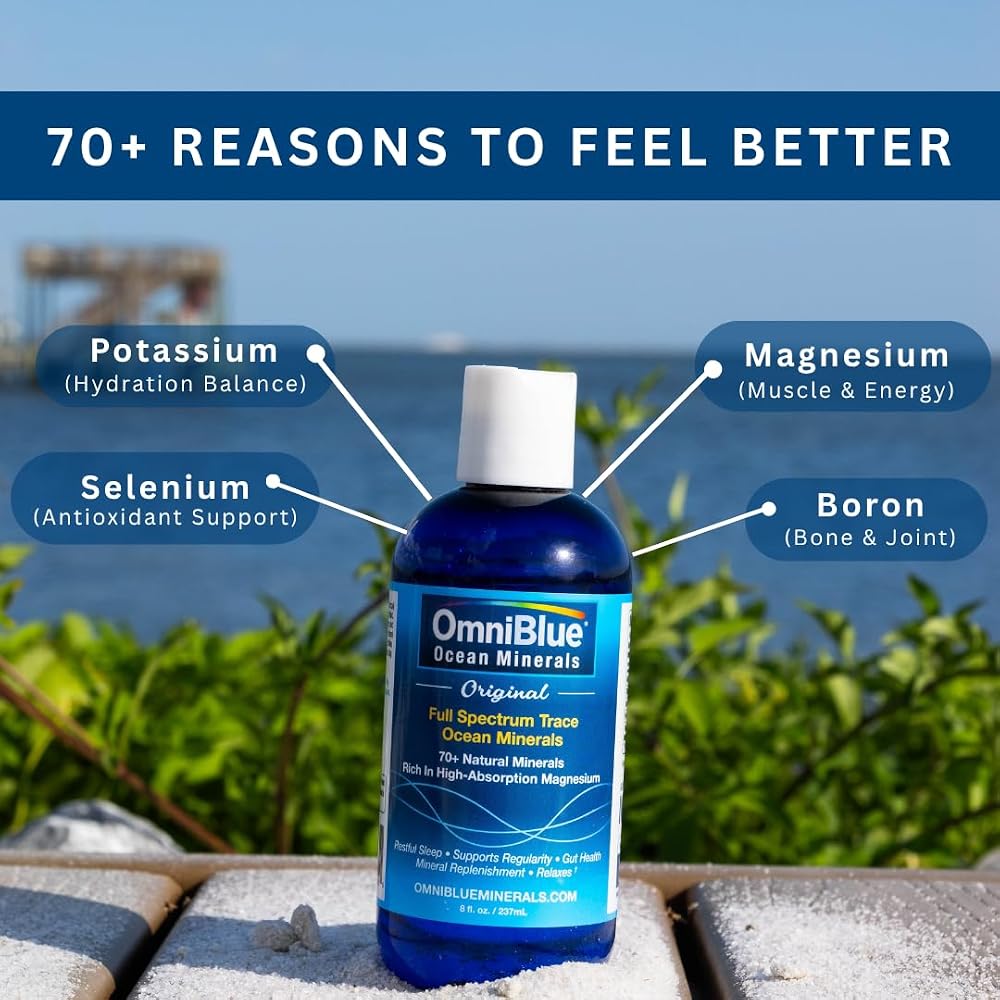 OmniBlue Liquid Ocean Minerals Magnesium & Trace Minerals - 2 Pack - image 2