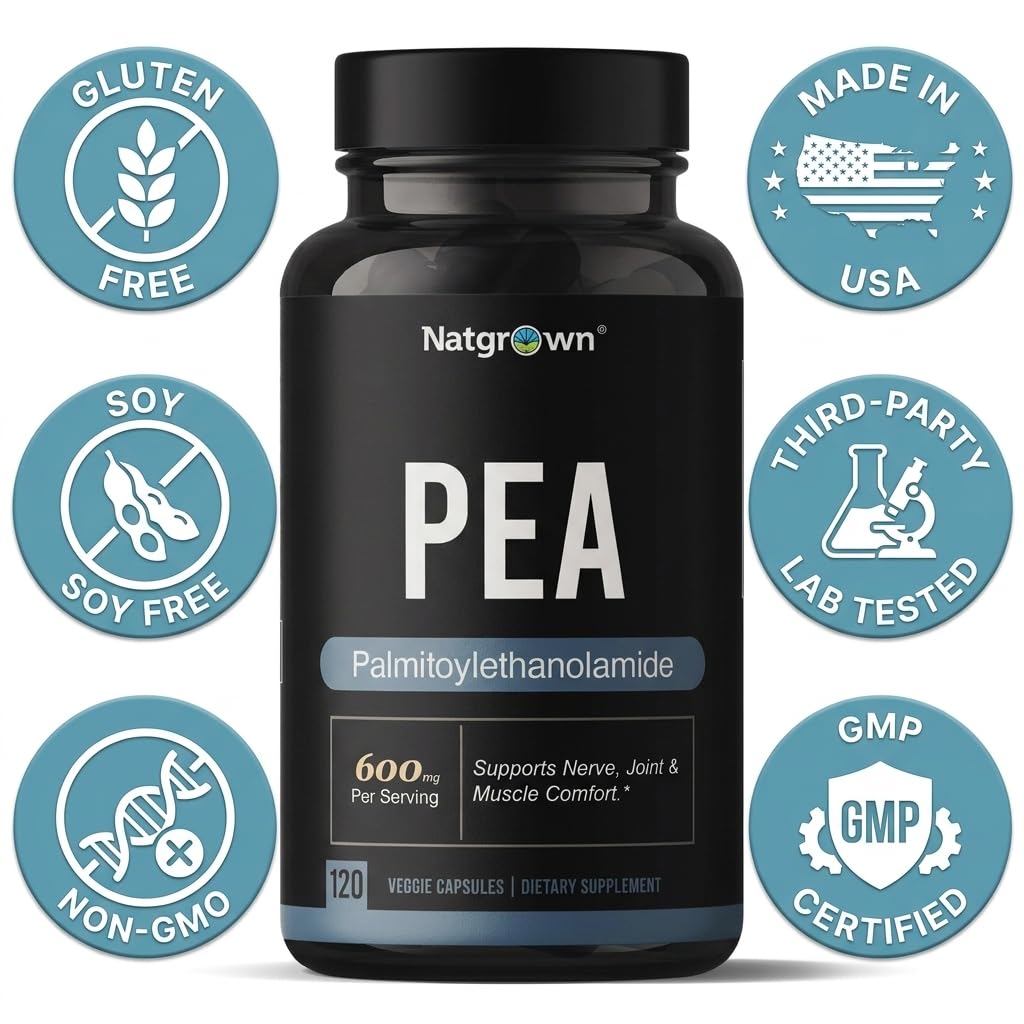Natgrown Palmitoylethanolamide PEA 600 mg - 120 Capsules - image 8