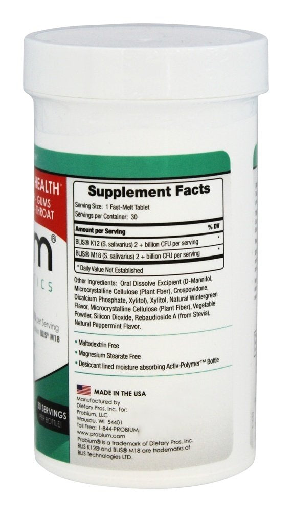 Probium Oral Blis Combo 4B Fast Melt Probiotic - 30 Tablets - image 2