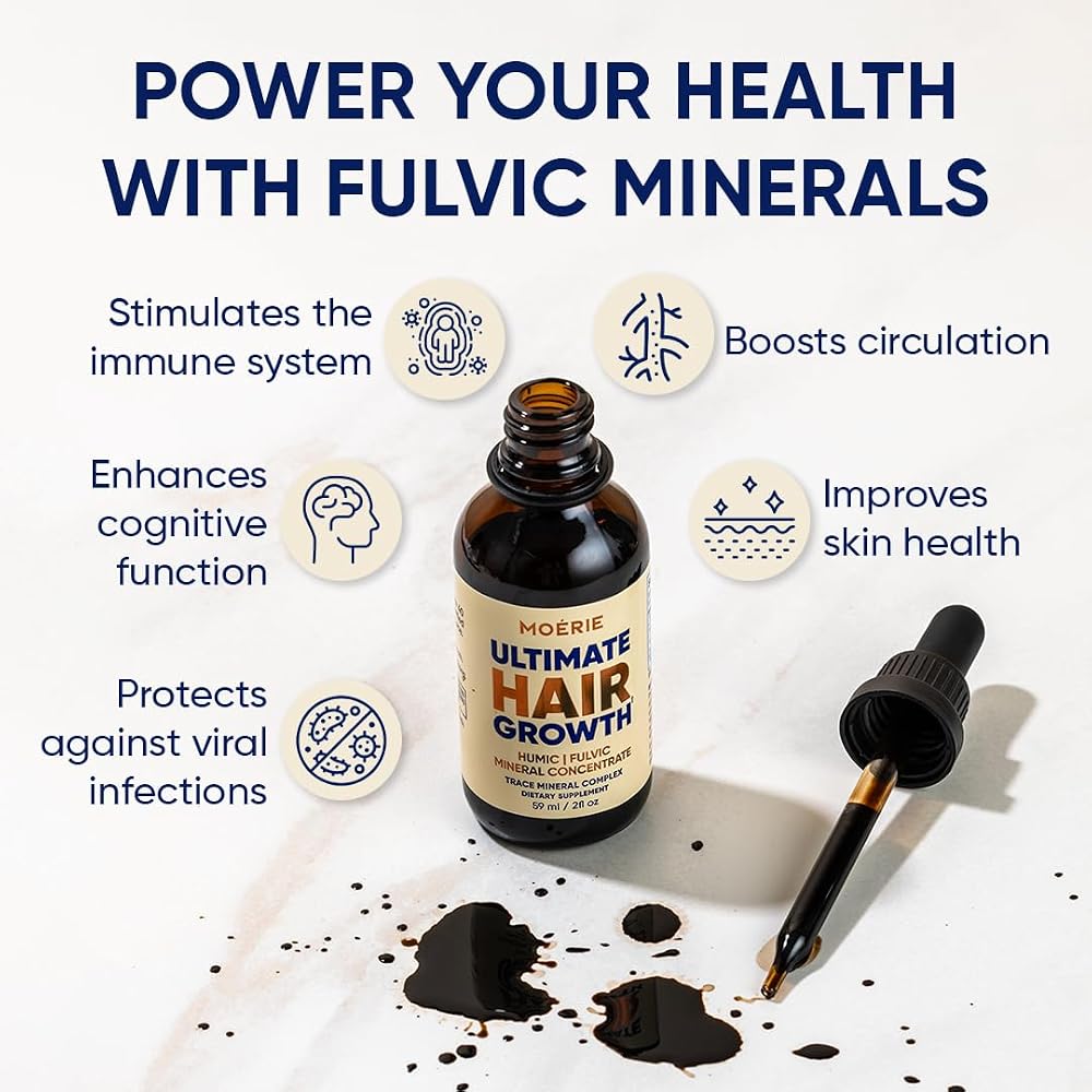 Moerie Fulvic & Humic Acid Trace Mineral Drops - 2 fl oz - image 2