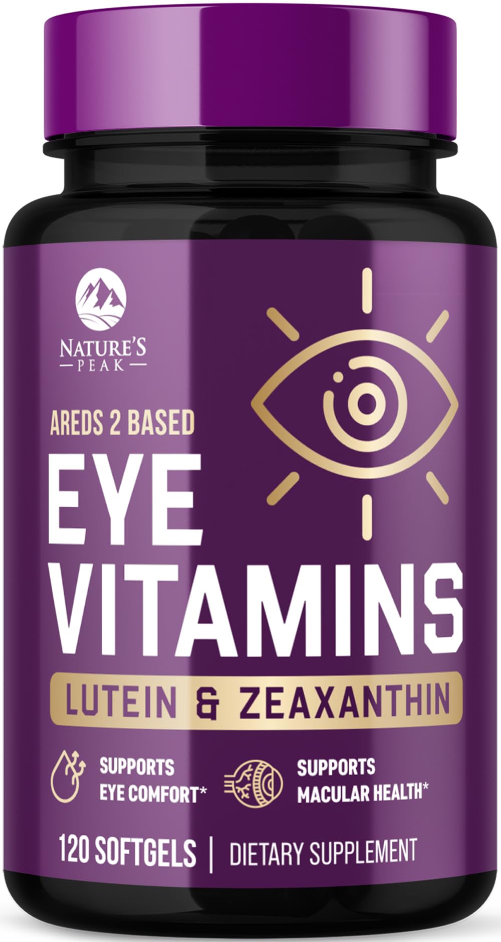Nature's Peak Eye Vitamins Supplements - 3x Strength Eye Health