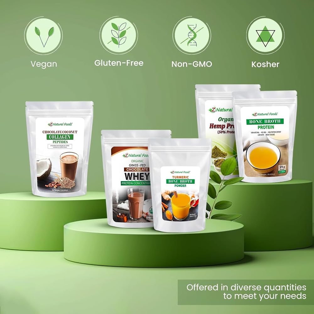 Z Natural Foods Chocolate Coconut Collagen Peptides - image 6