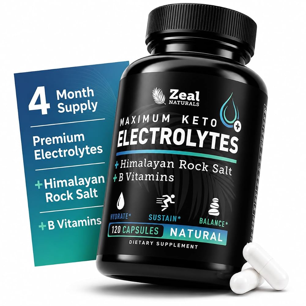 Zeal Naturals Keto Electrolyte Capsules - 120 Capsules - image 8