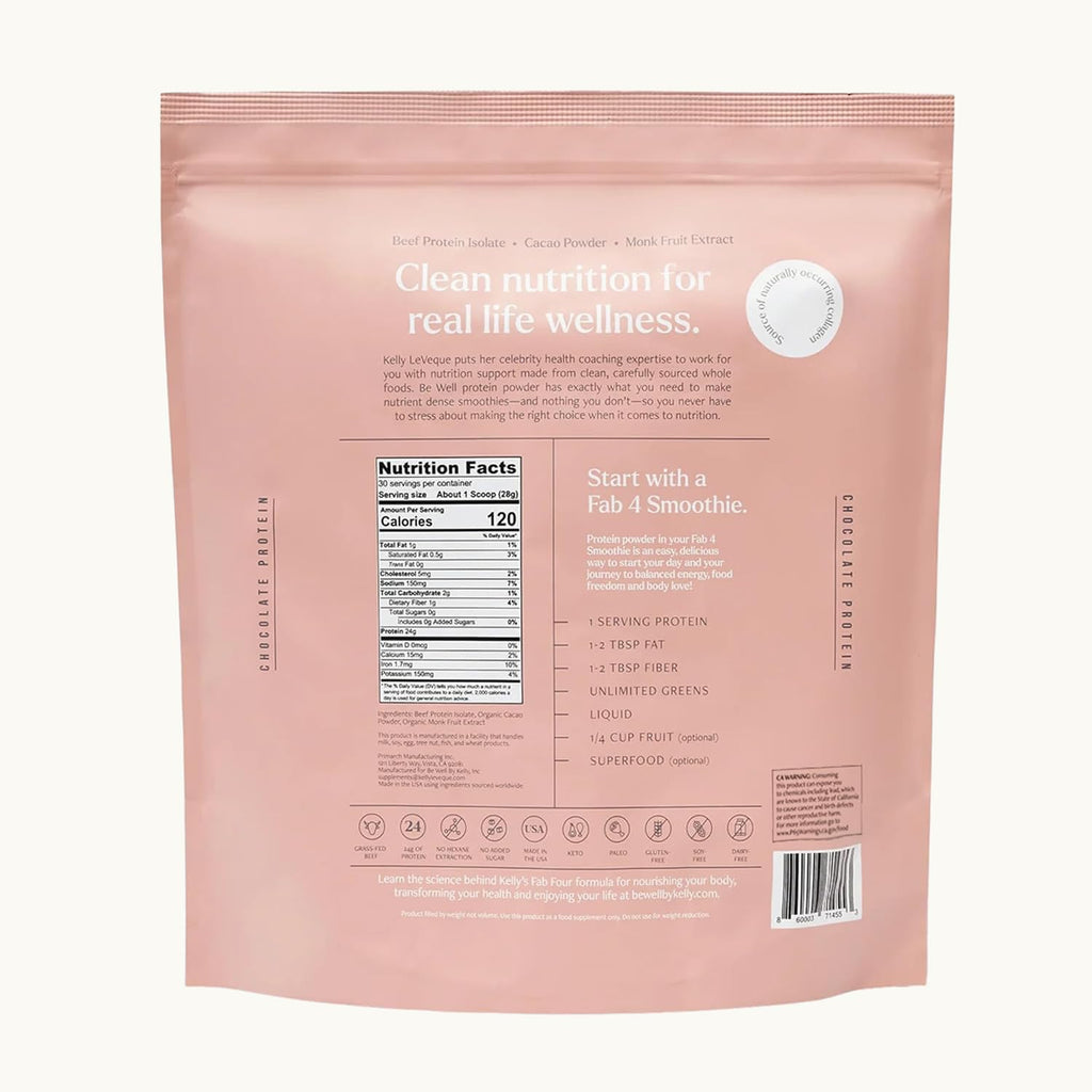 Be Well by Kelly Grass-Fed Beef Protein Powder - Swedish Grass-Fed