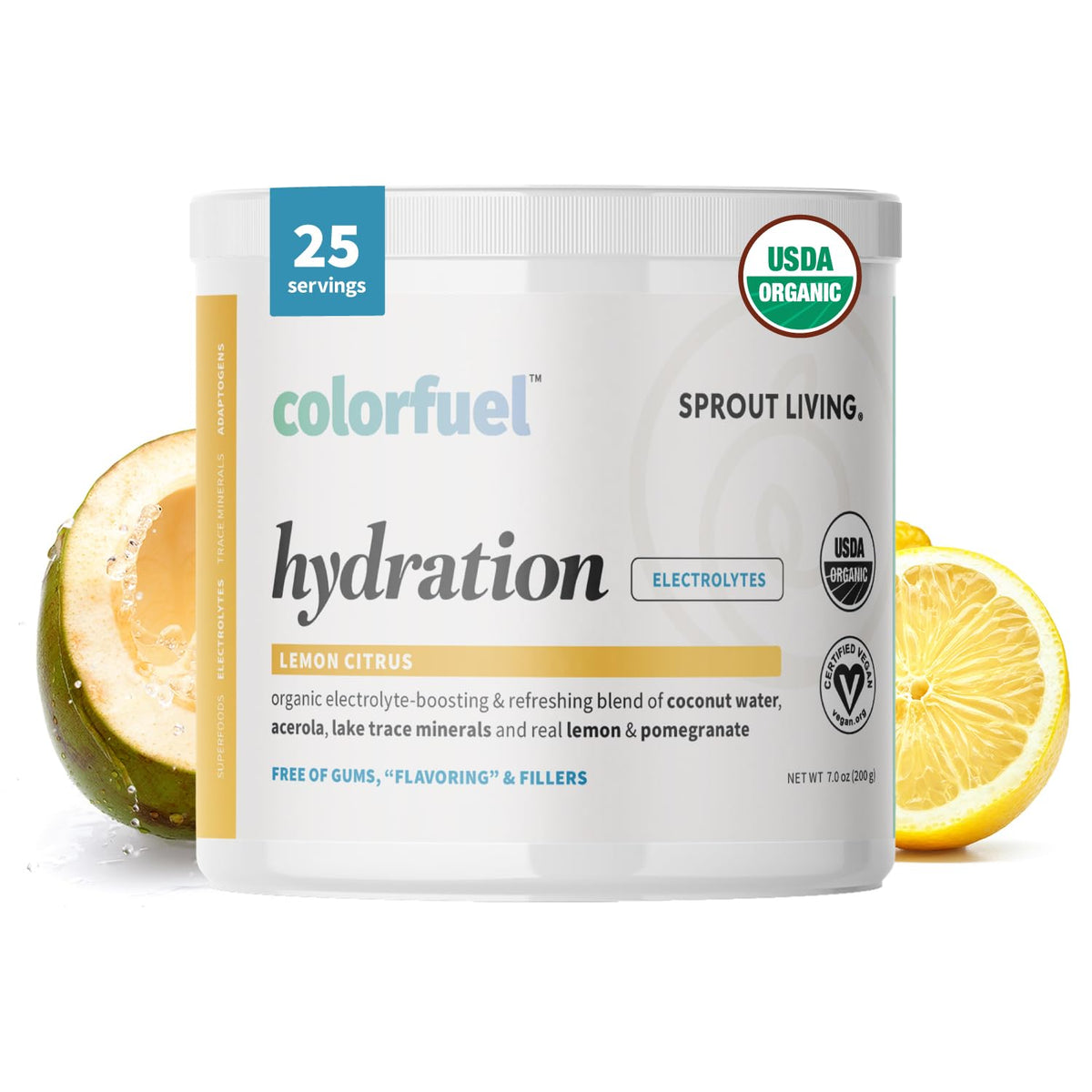 Sprout Living Colorfuel Hydration Powder Drink Mix - 25 Servings