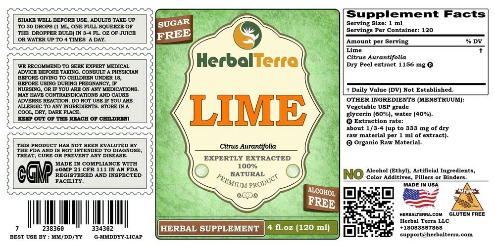 Herbal Terra LLC Lime (Key Lime Aurantifolia) Tincture