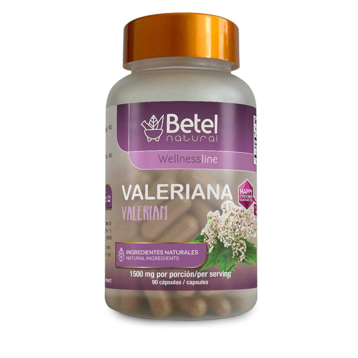 Betel Natural Valerian Root 1500mg - 90 Capsules