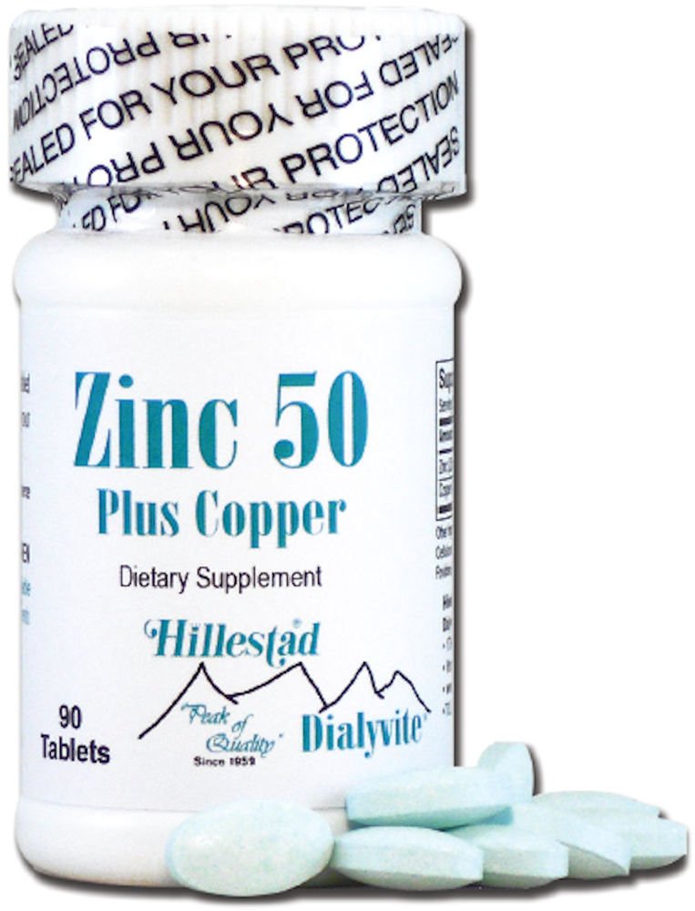 Dialyvite Zinc 50 Plus Copper - 90 Tablets - image 2