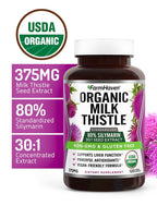 FarmHaven USDA Organic Milk Thistle 80% Silymarin - 120 Capsules - image 3