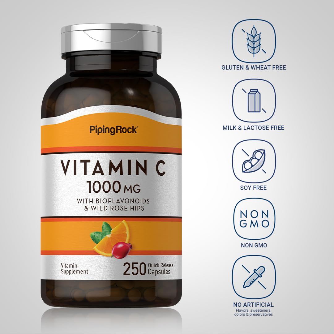 Piping Rock Vitamin C 1000mg - 250 Capsules - image 3