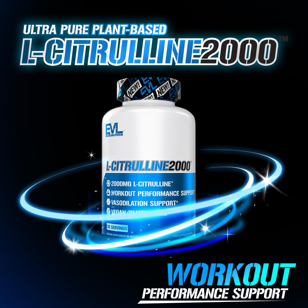 Evlution L-Citrulline2000 Nitric Oxide Supplement - 90 Capsules - image 5