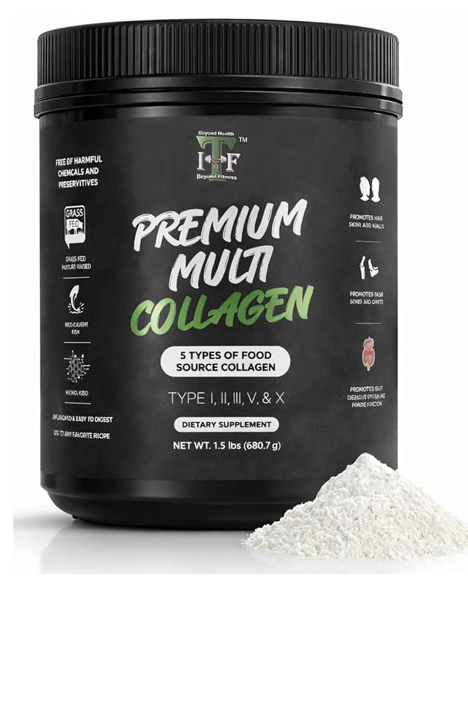 Impact Total Fitness Multi Collagen Peptides Powder - 30 Servings