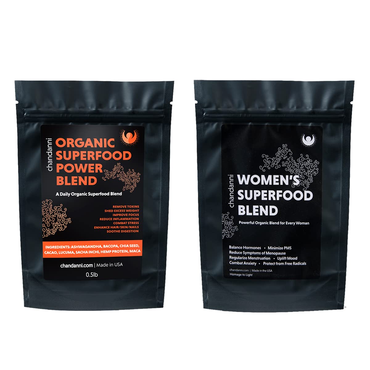 Chandanni Organic Superfood Power Blend Powder - 16 Ounce