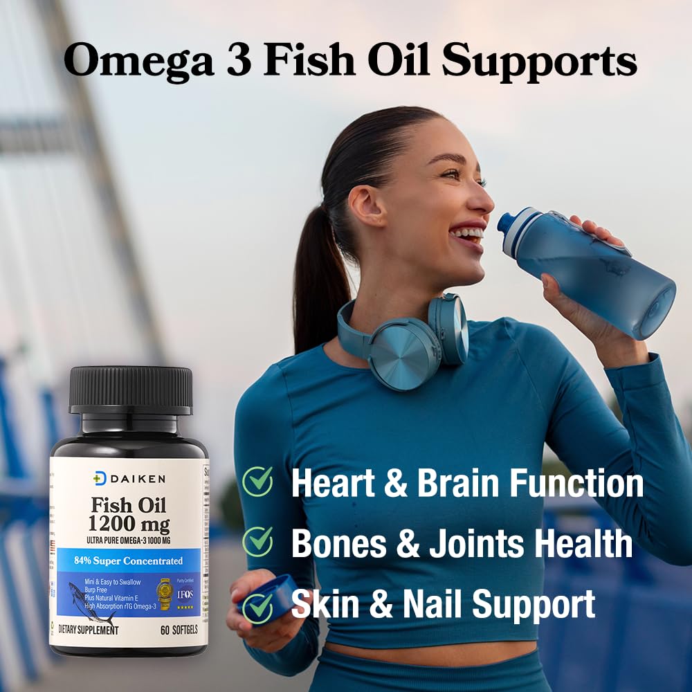DAIKEN Mini Fish Oil, 60 Softgels