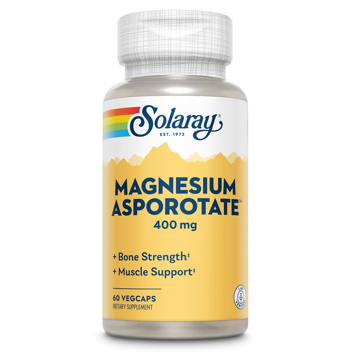 SOLARAY Magnesium Aspartate - 60 Tablets