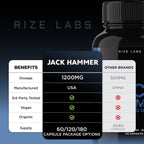 rize labs Jack Hammer Libido Booster Supplement for Men - 180 Capsules - image 7