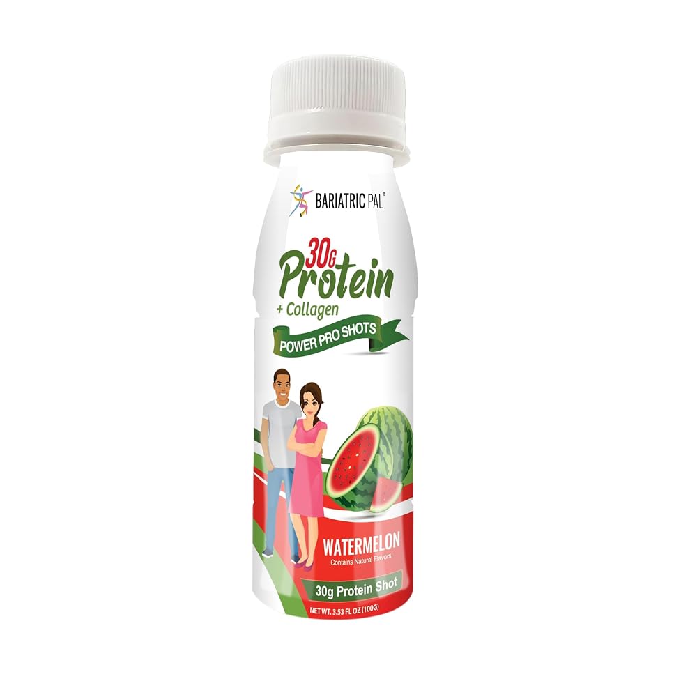 BariatricPal 30g Whey Protein & Collagen Power Pro Shots Watermelon - 48 Bottles - image 4
