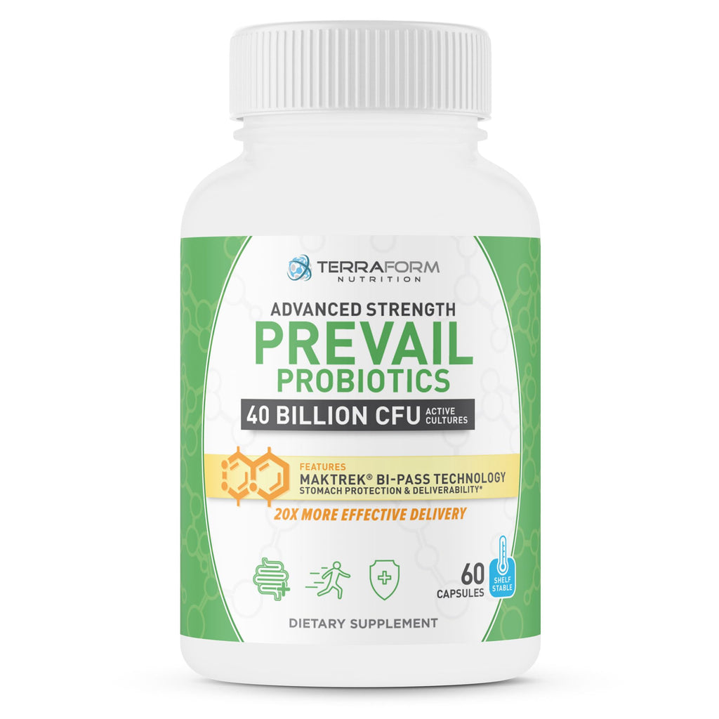 TerraForm Nutrition Prevail Probiotics 40 Billion CFU - 60 Capsules