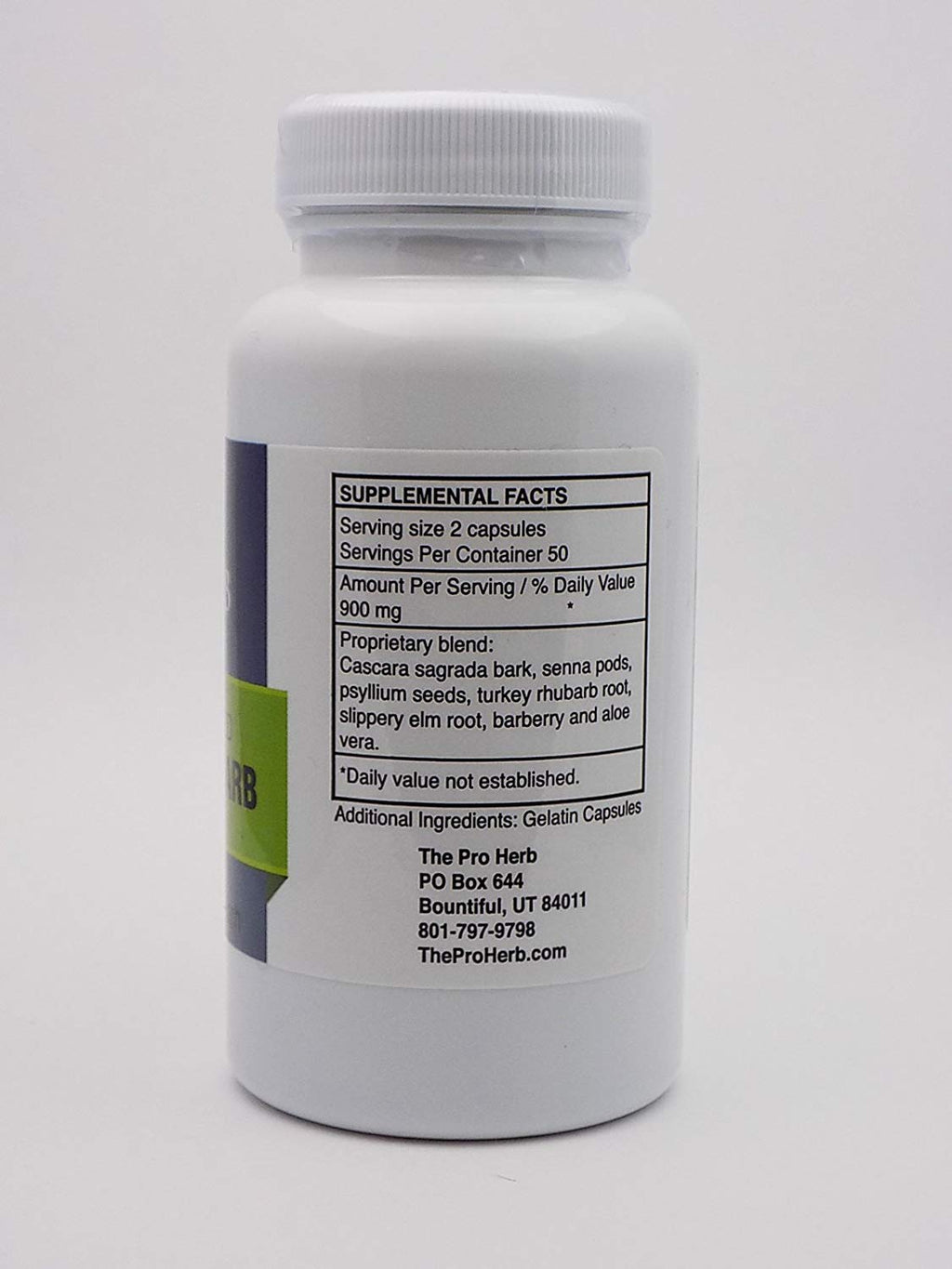Pro Herb Turkey Rhubarb 450mg - 400 Capsules - image 2