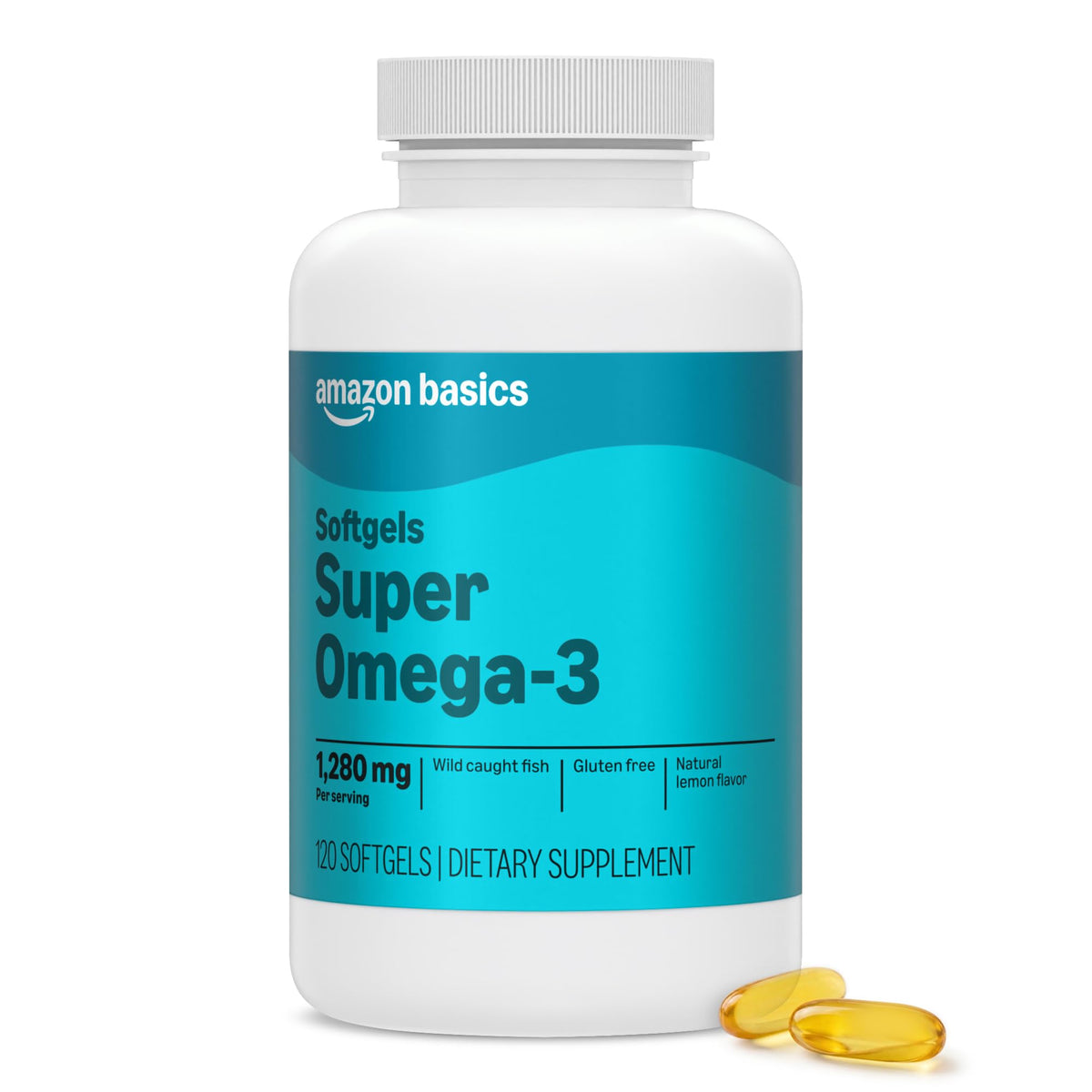 Amazon Basics Super Omega-3 with EPA & DHA - 120 Softgels