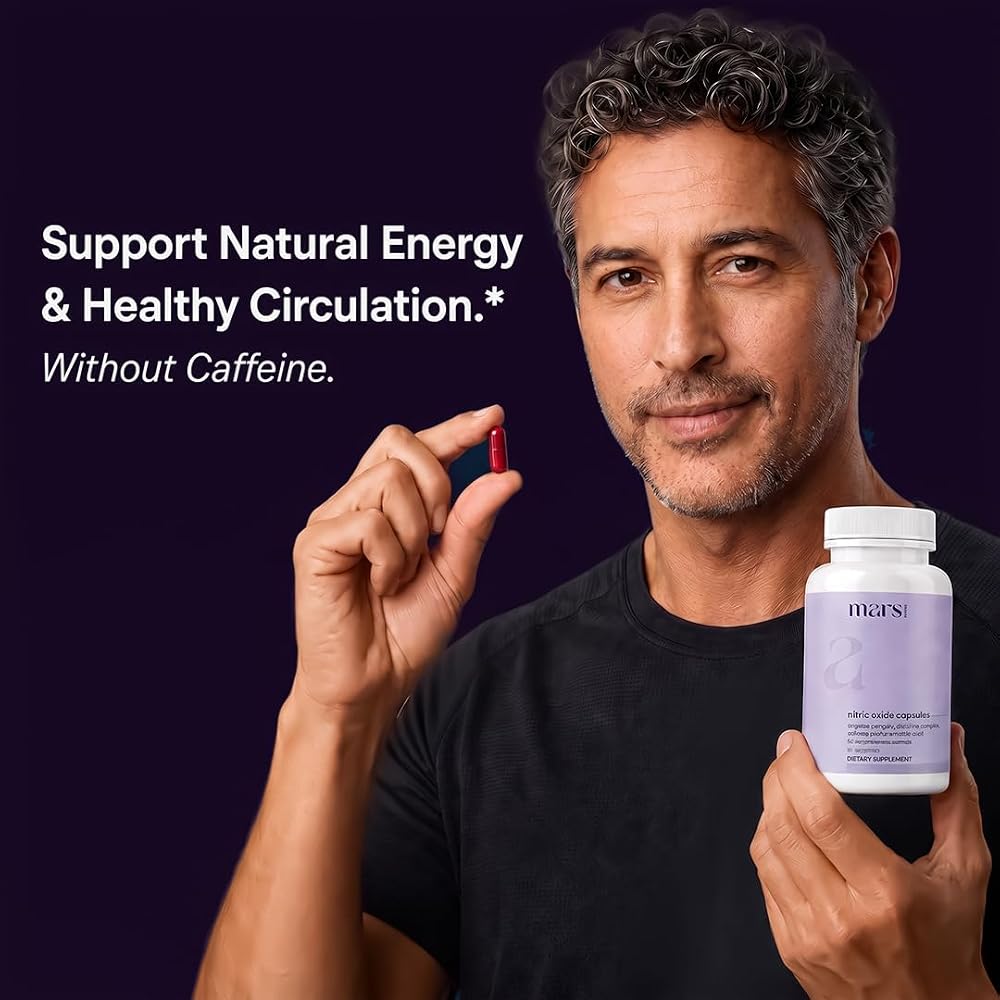 Mars by GHC Nitric Oxide Booster with L-Arginine & L-Citrulline - 60 Capsules - image 8