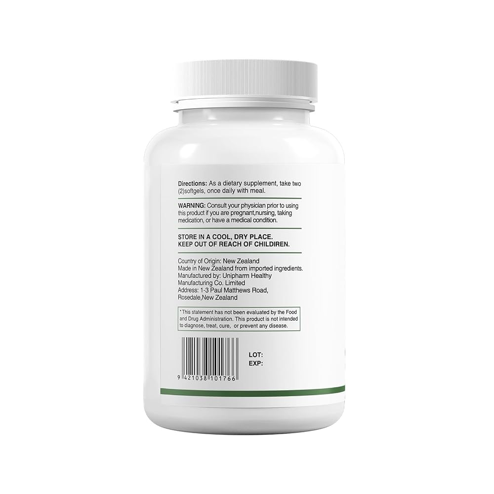 HUJ Omega 3 Fish Oil 1000mg Softgels - 60 Softgels - image 8
