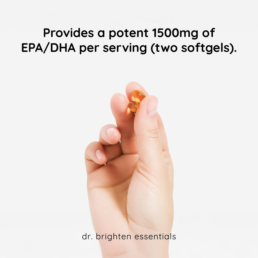 Dr. Brighten Omega Plus 1500 mg EPA/DHA Fish Oil - 60 Softgels - image 3