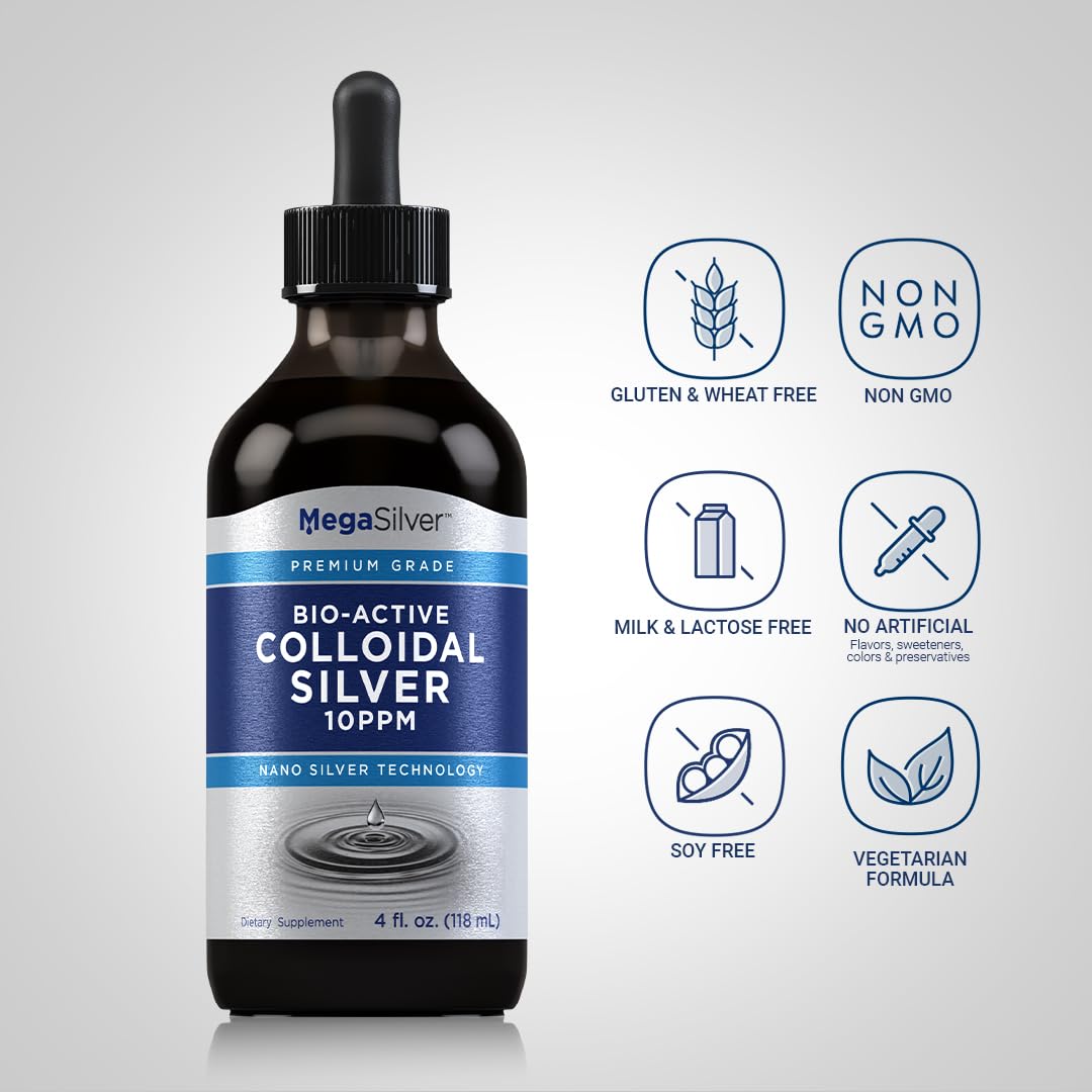 Piping Rock Colloidal Silver Liquid Drops 10 ppm - 4 fl oz - image 3