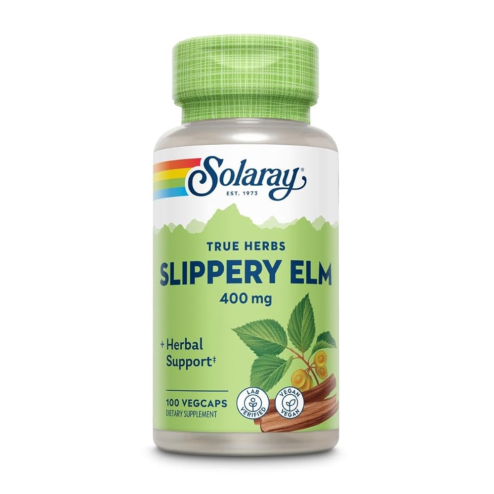 Solaray Slippery Elm Bark 400mg - 200 Capsules