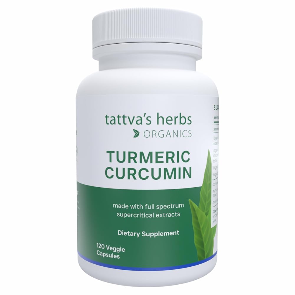 Tattva's Herbs Turmeric Curcumin 500 mg Joint Support - 120 Capsules