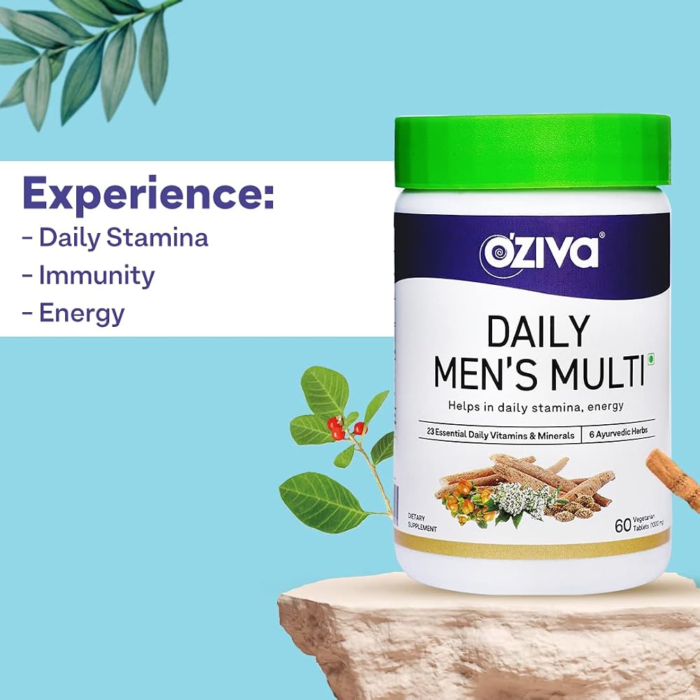 OZIVA Daily Men's Multivitamin for Energy & Immunity - 60 Tablets - image 2