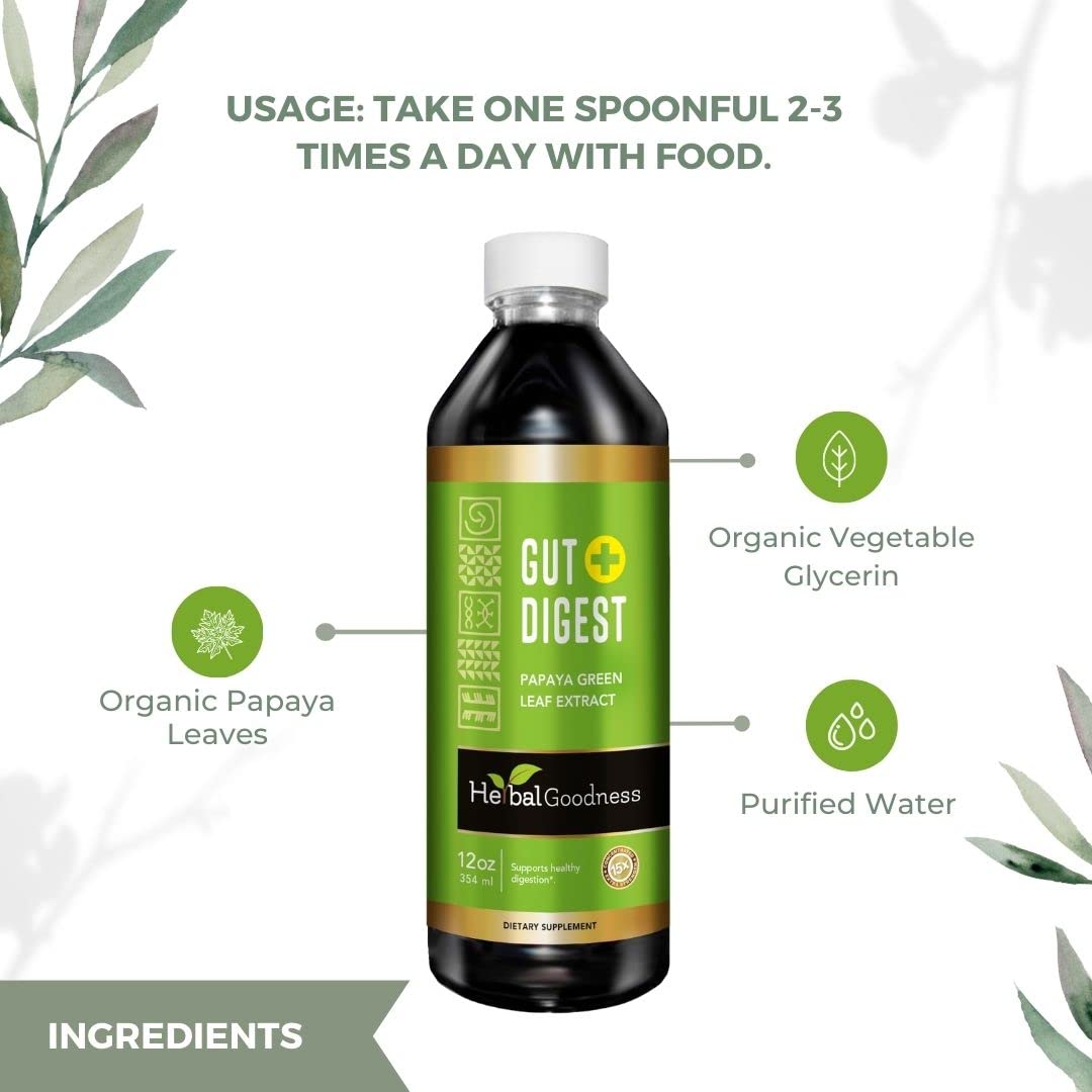 Herbal Goodness Gut Digest Digestive Enzyme Liquid - 12 Pack - image 8