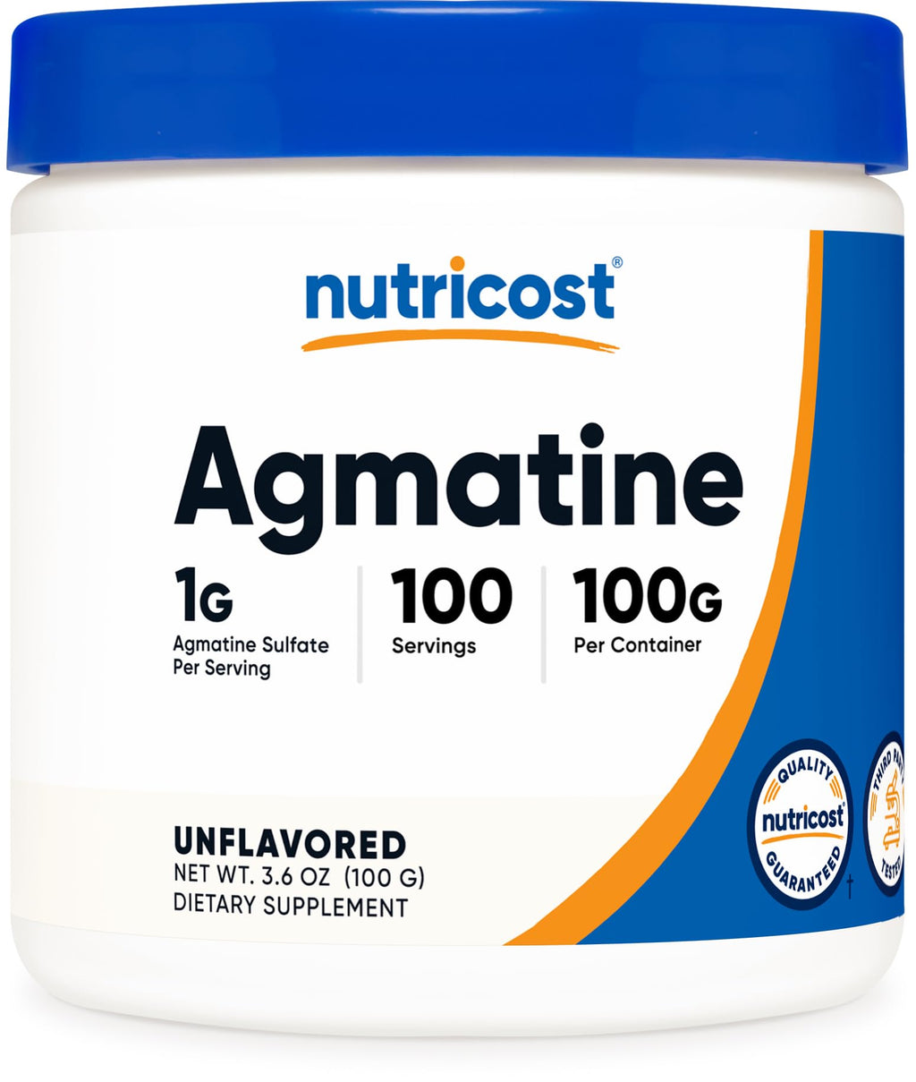 Nutricost Agmatine - Agmatine 100 Servings (Agmatine Sulfate)