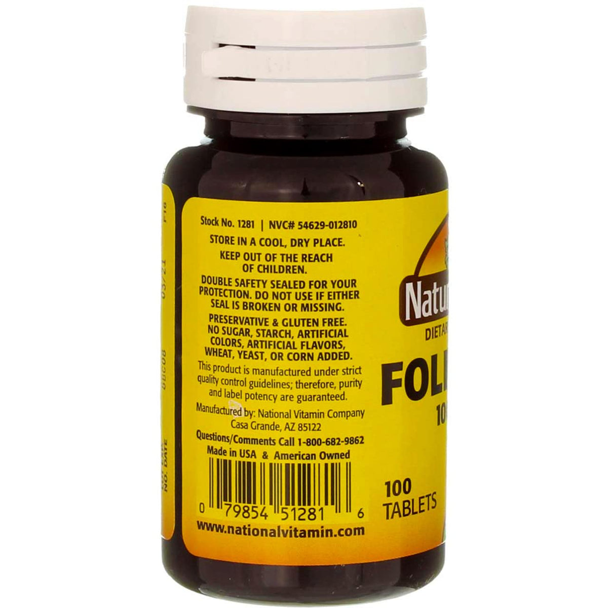 Nature's Blend Folic Acid 1000mcg Tablets - 300 Count - image 2