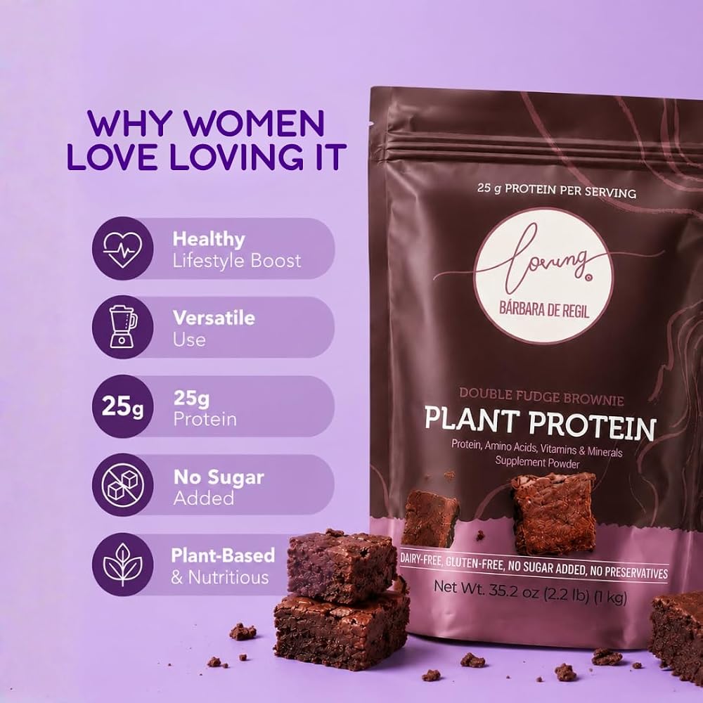 Loving It Bárbara de Regil Plant Based Protein Double Fudge Brownie - image 2