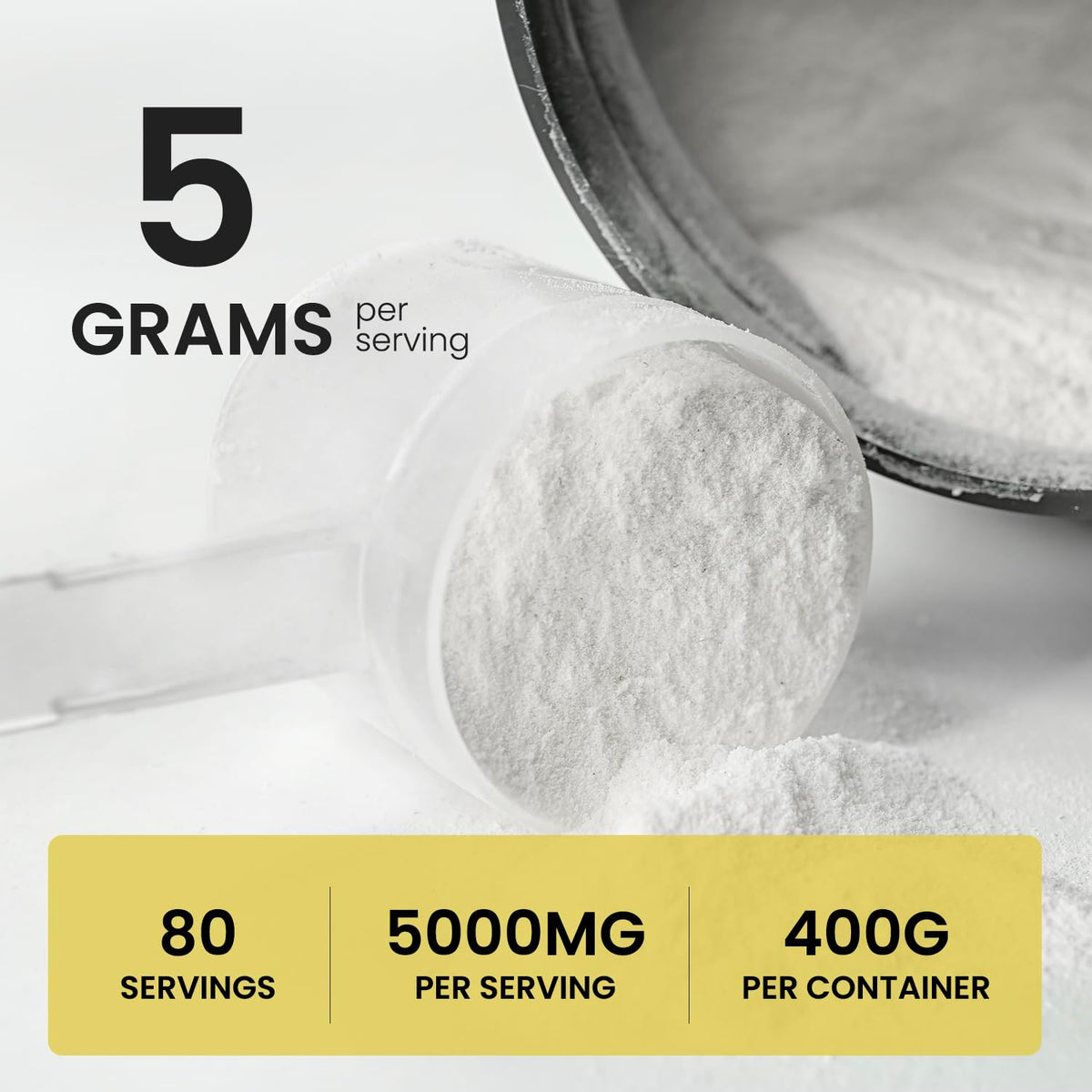 UpNourish Micronized Creatine Monohydrate Powder - 400g - image 4