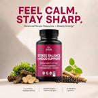 HerbaMe Stress & Mood Support Supplement with Ashwagandha - 120 Capsules - image 2