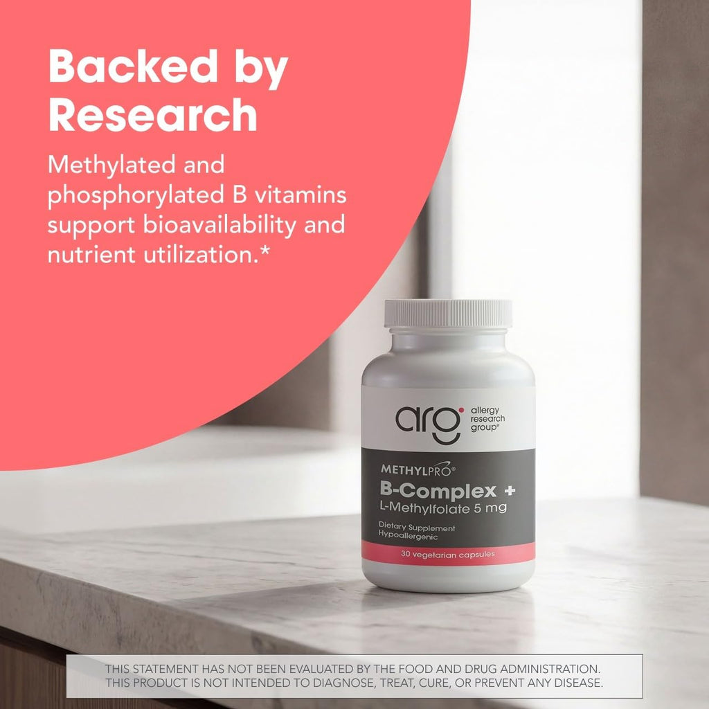 Allergy Research Group MethylPro B Complex with L-Methylfolate 5 mg
