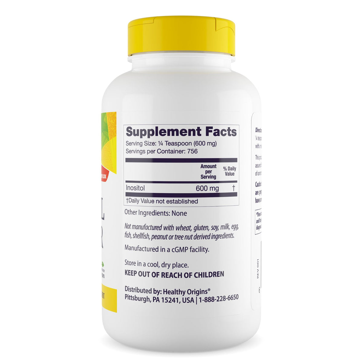Healthy Origins Inositol Powder Vitamin B8 - 454g - image 2