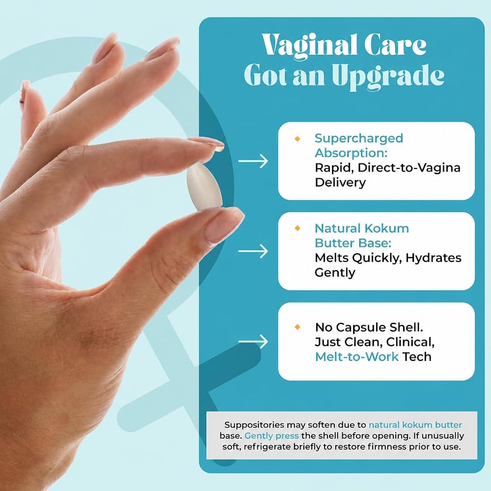 PURE WOMAN Pure Bliss Vaginal Moisturizing Suppositories - 10 Pack - image 6
