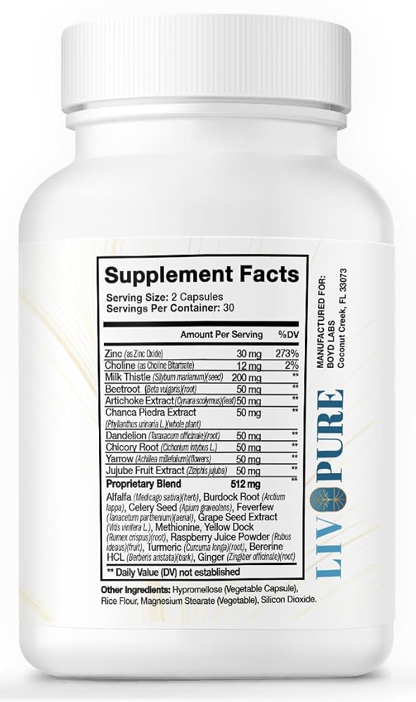 Boyd Labs Liv Pure Liver Support Supplement - 60 Capsules - image 4