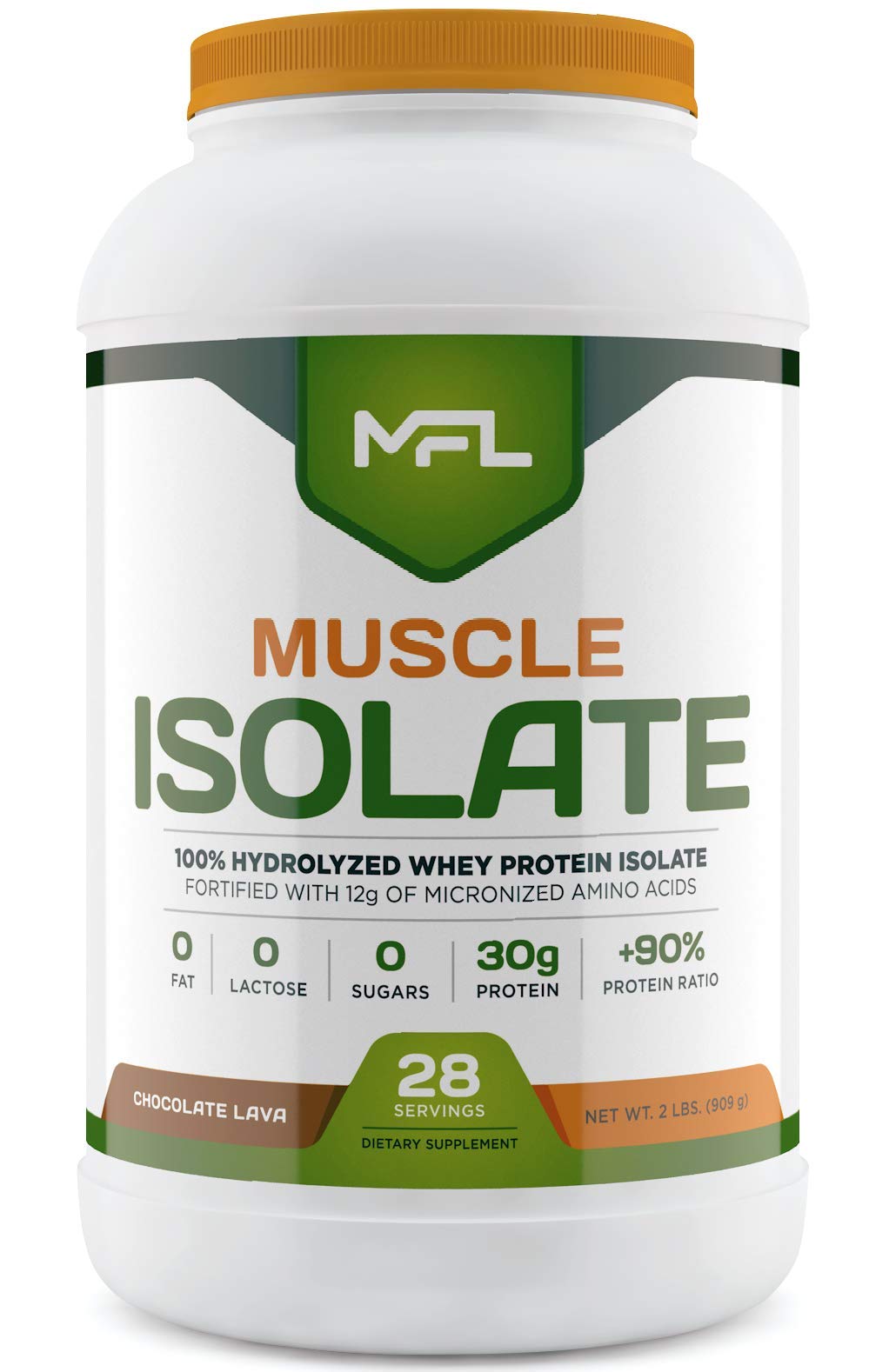 MUSCLE FOOD LABS MFL 100% Isolate Protein l 30g of Protein l 12g