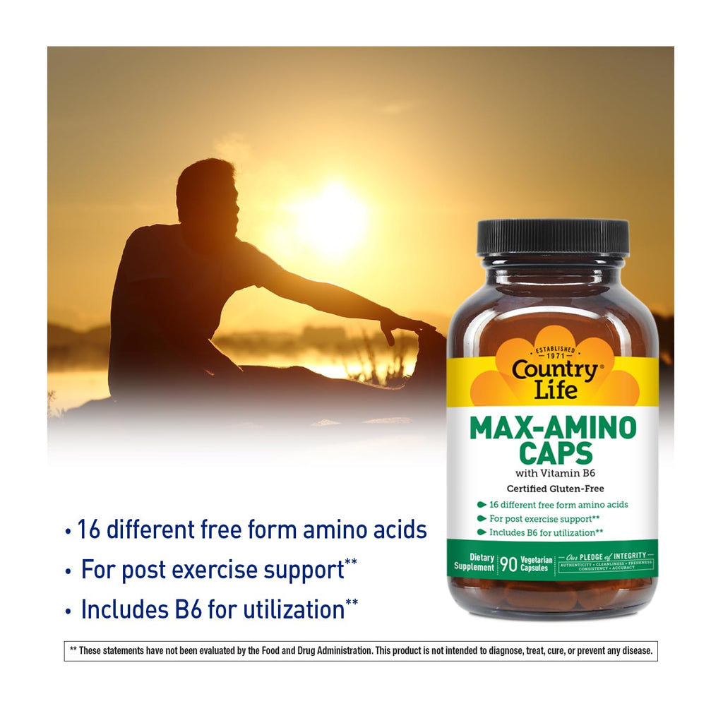Country Life Max-Amino Caps Amino Acid Complex - 90 Capsules - image 3