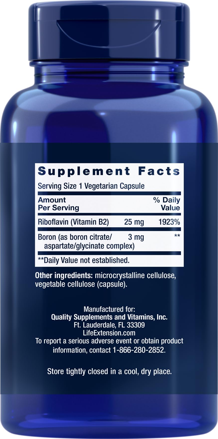 Life Extension Boron 3mg 180 Vegetarian Capsules - Triple Boron Complex