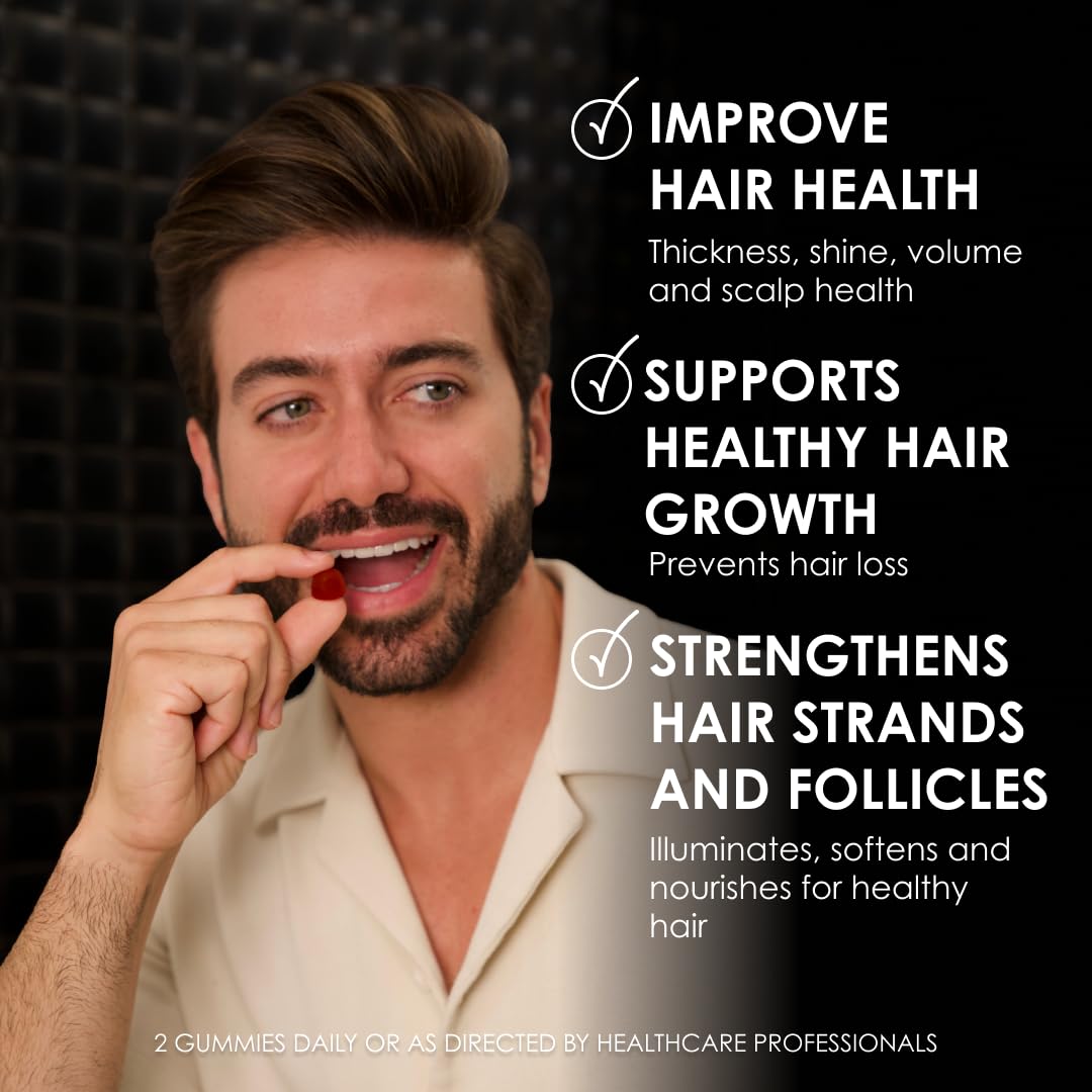 Alex Costa Biotin-Boosted Hair Gummies with Vitamins C, D & E - 60 Gummies - image 2